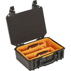 Pelican V200C Vault Case - Black with Padded Dividers