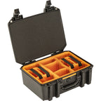 Pelican V300C Vault Case - Black with Padded Dividers
