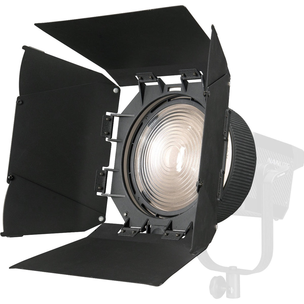 Nanlite Fresnel adaptor and Barn doors for Forza 200 / 300 and 500
