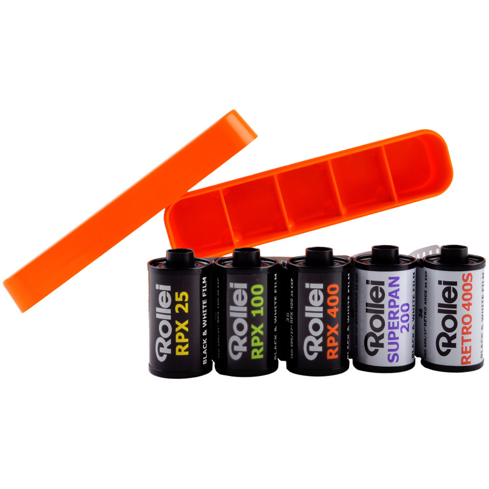 Rollei Fantastic 5 Black and White Film Bundle (Five B+W 35mm Films)