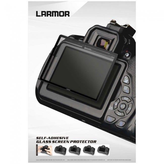 LARMOR - Canon EOS 77D Glass LCD Screen Protector