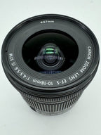 Used Canon EF-S 10-18mm f/4.5-5.6 IS STM  S/N:1802013160