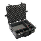 Pelican 1600 Case - Black with TrekPak Dividers