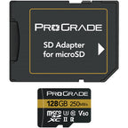 ProGrade Digital 128GB MicroSDXC UHS-II Memory Card w/adapter - 60 ( Gold )