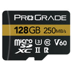 ProGrade Digital 128GB MicroSDXC UHS-II Memory Card w/adapter - 60 ( Gold )