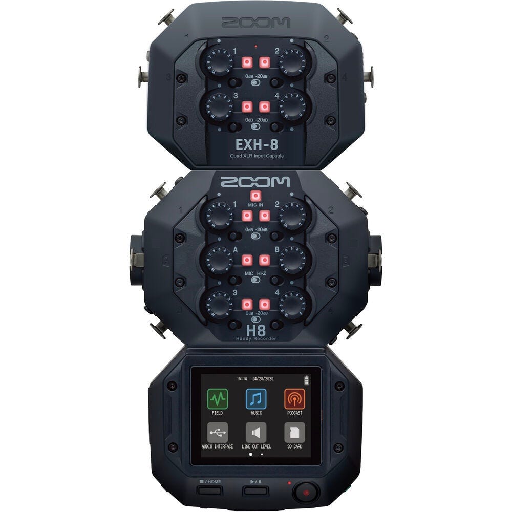 Zoom EXH-8 XLR/TRS Combo Capsule for H8