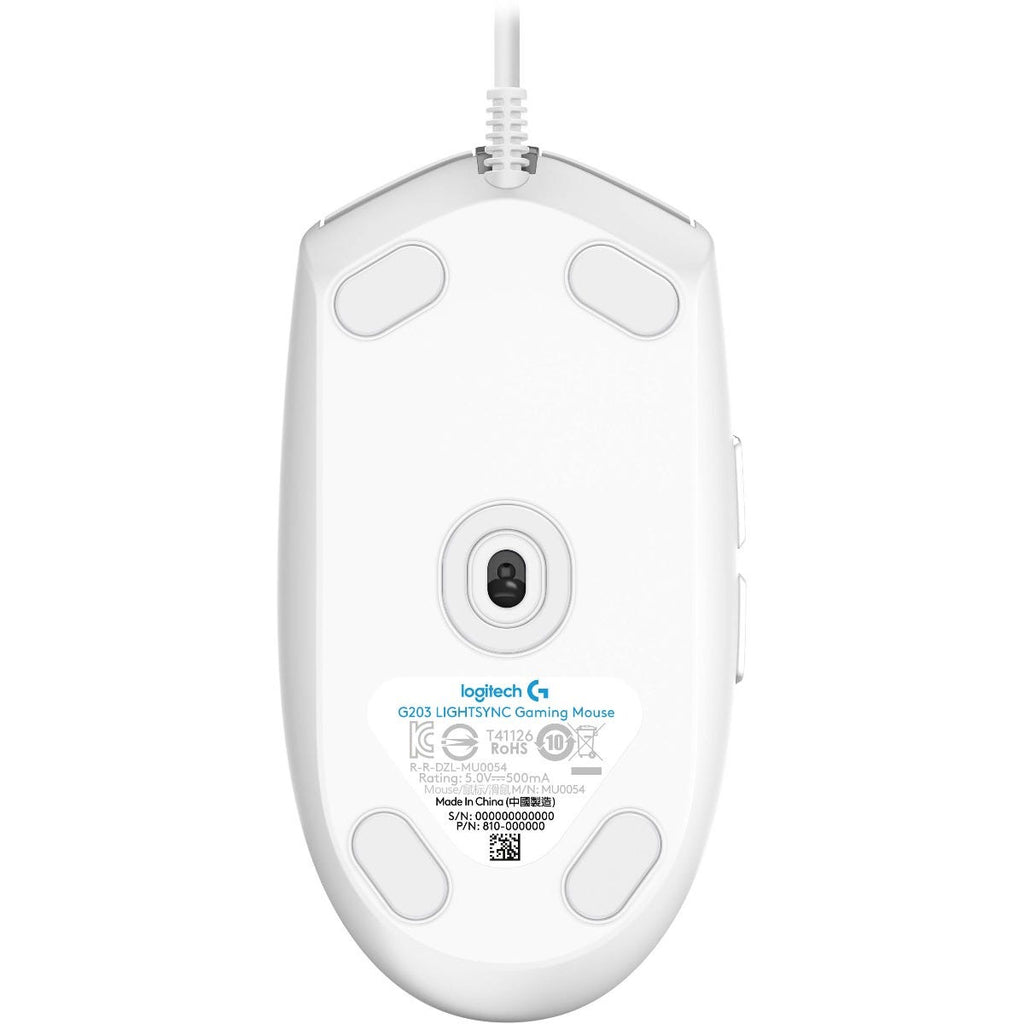 Logitech G203 LIGHTSYNC Gaming Mouse (White)