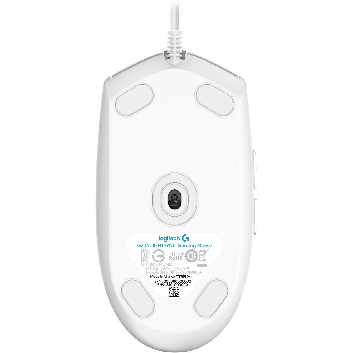 Logitech G203 LIGHTSYNC Gaming Mouse (White)