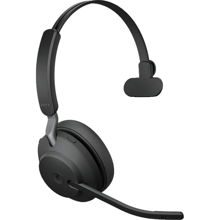  Jabra Evolve2 65 UC USB-A Mono Bluetooth Headset with Stand 