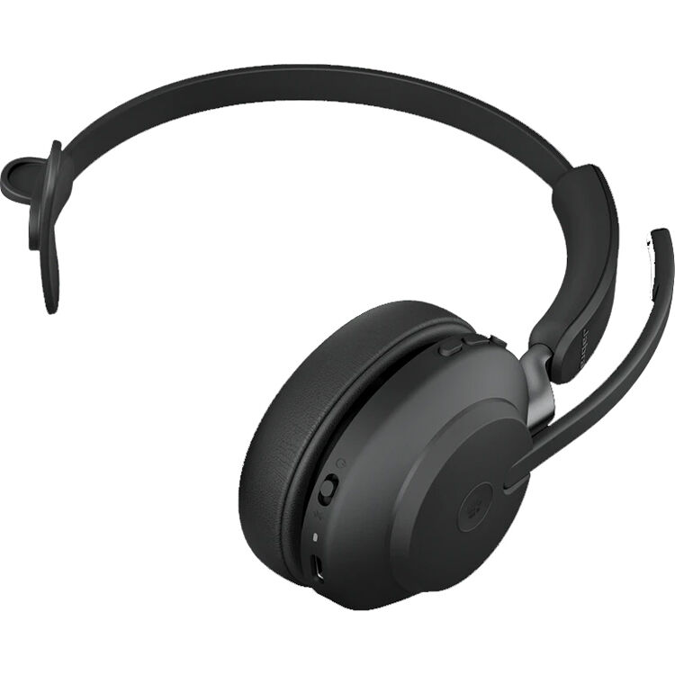 Jabra Evolve2 65 UC USB-A Mono Bluetooth Headset with Stand