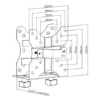 Brateck Adjustable Multifunctional Thin Client Mount 