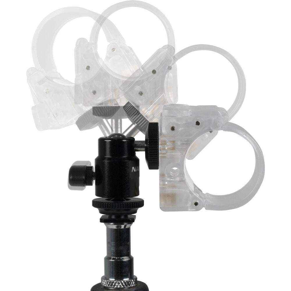 Nanlite LED Pavotube Mounting Clip with Mini Ballhead