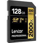 Lexar Professional 2000x SDHC/SDXC UHS-II SD Card - 128GB