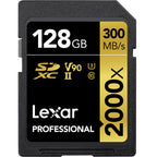 Lexar Professional 2000x SDHC/SDXC UHS-II SD Card - 128GB