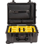 Pelican 1560SC Case - Black with Padded Dividers