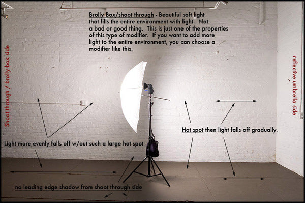 Jinbei 33" (84cm) White Shoot Through Photographic Umbrella