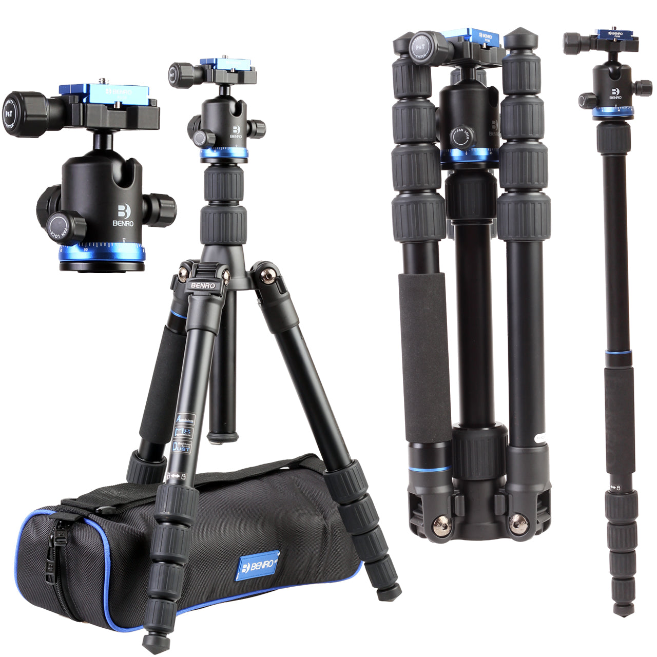 Benro iFoto FIF19AIB0 5 Section Aluminium Travel Tripod