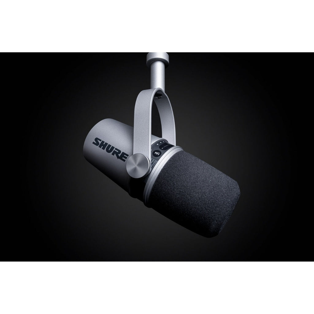 Shure MV7 - Podcast Microphone (Silver)