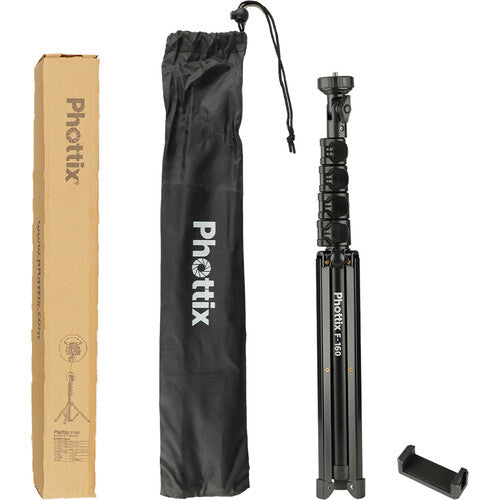 Phottix Light Stand 160cm F-160 1kg load 180 adjust knob flip lock ph clamp