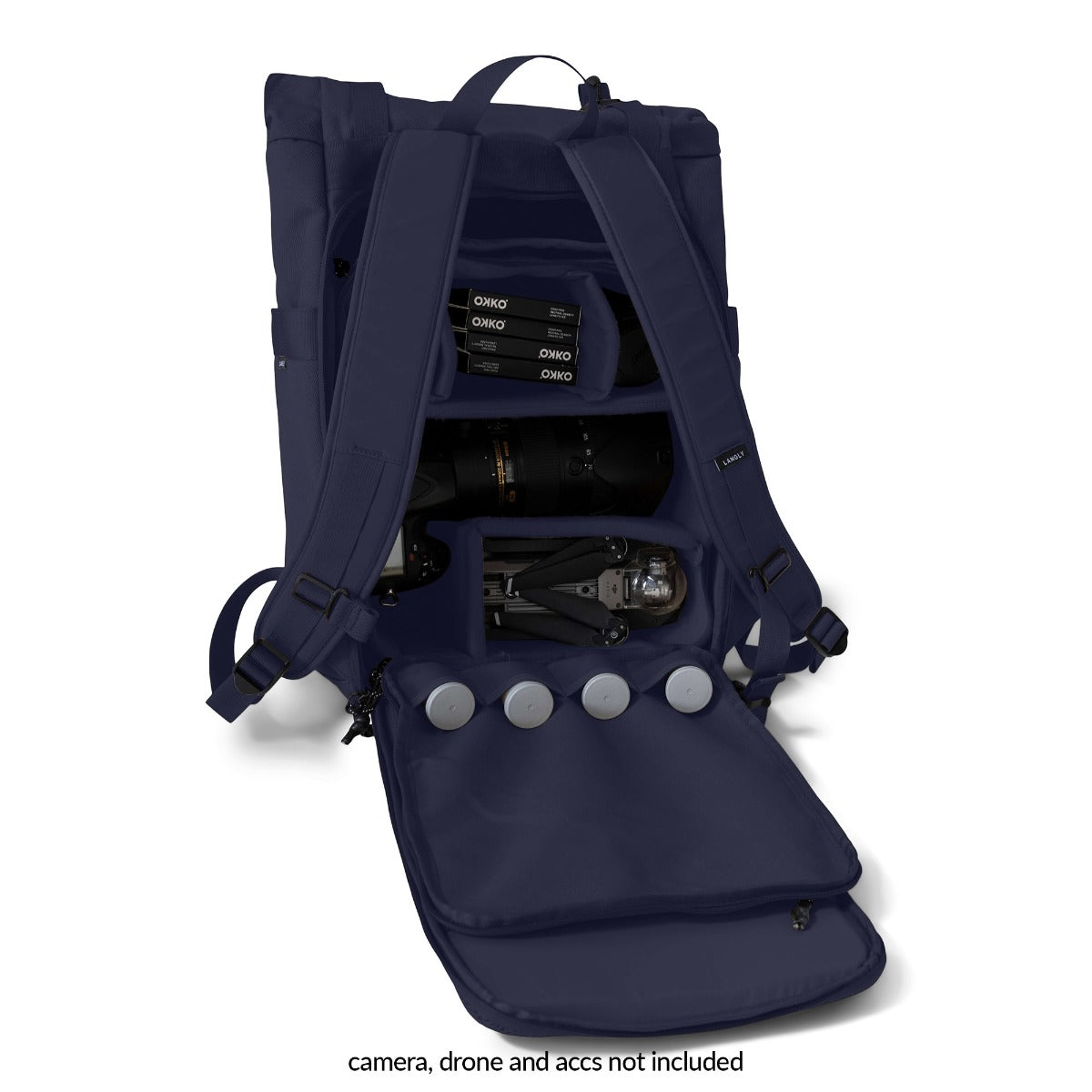 Langly -Weekender Backpack with Cube -Navy 