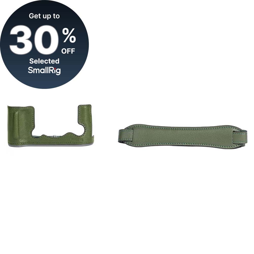 SmallRig Leather Half Case Kit for FUJIFILM X-T50 (Green) 4711