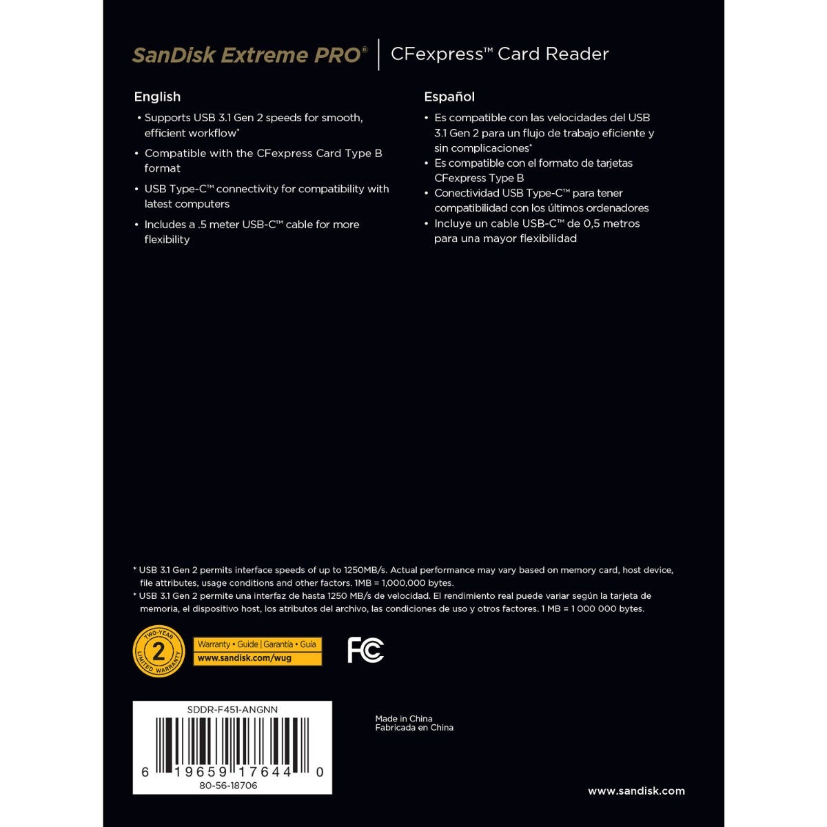 SanDisk CFexpress CardReader/Writer
