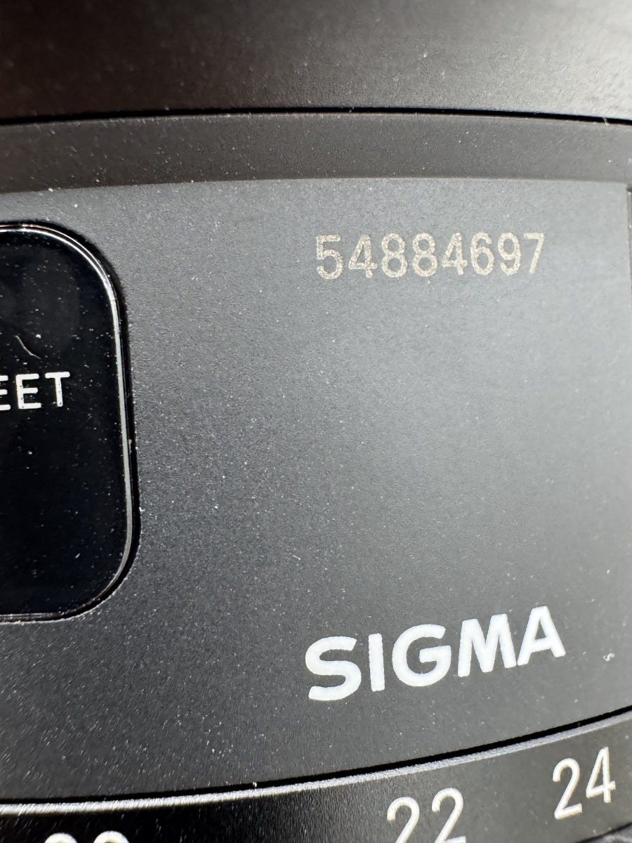 Used Sigma 14-24mm f/2.8 DG HSM Nikon Art Series F Mount S/N 54884697 
