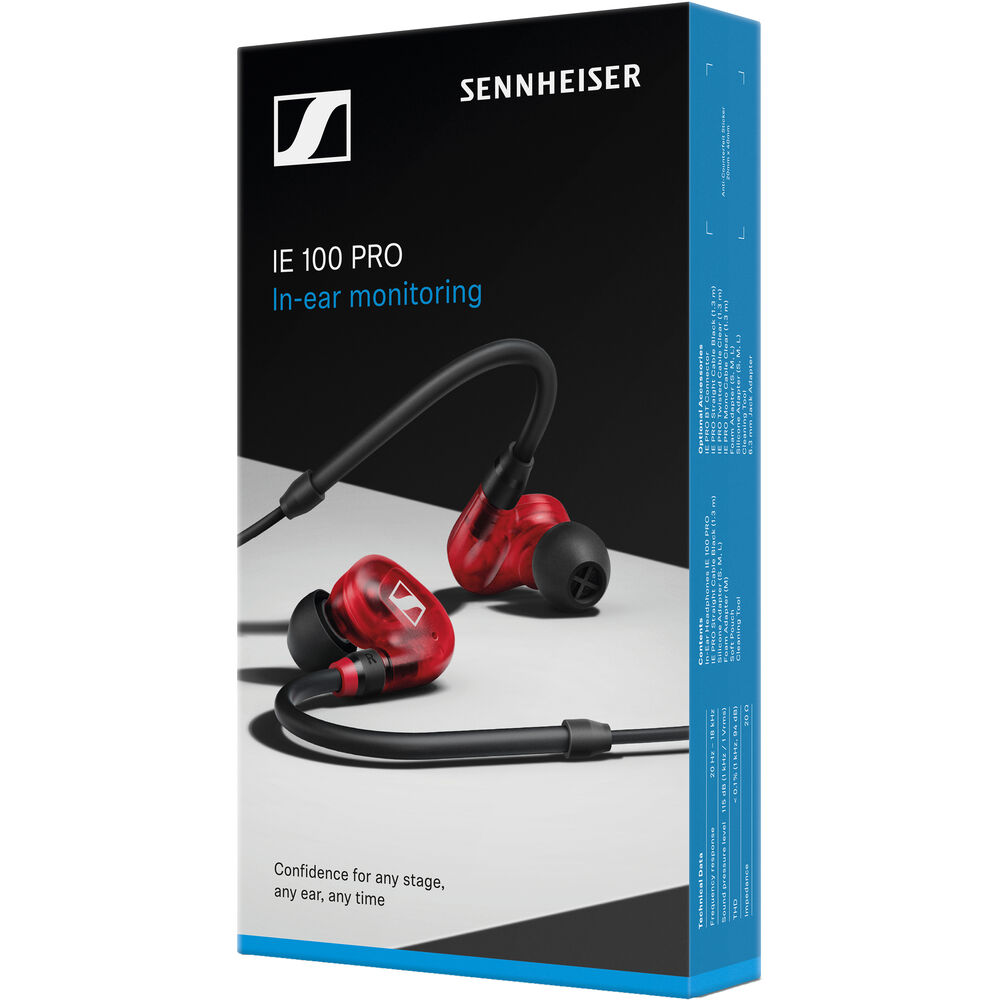 Sennheiser IE 100 PRO In-Ear Headphones - Red