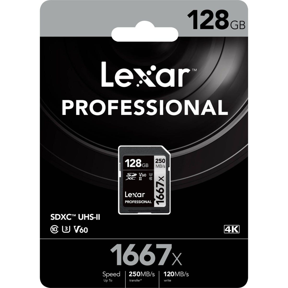 Lexar Professional 1667x SDXC UHS-II SD Card - 128GB