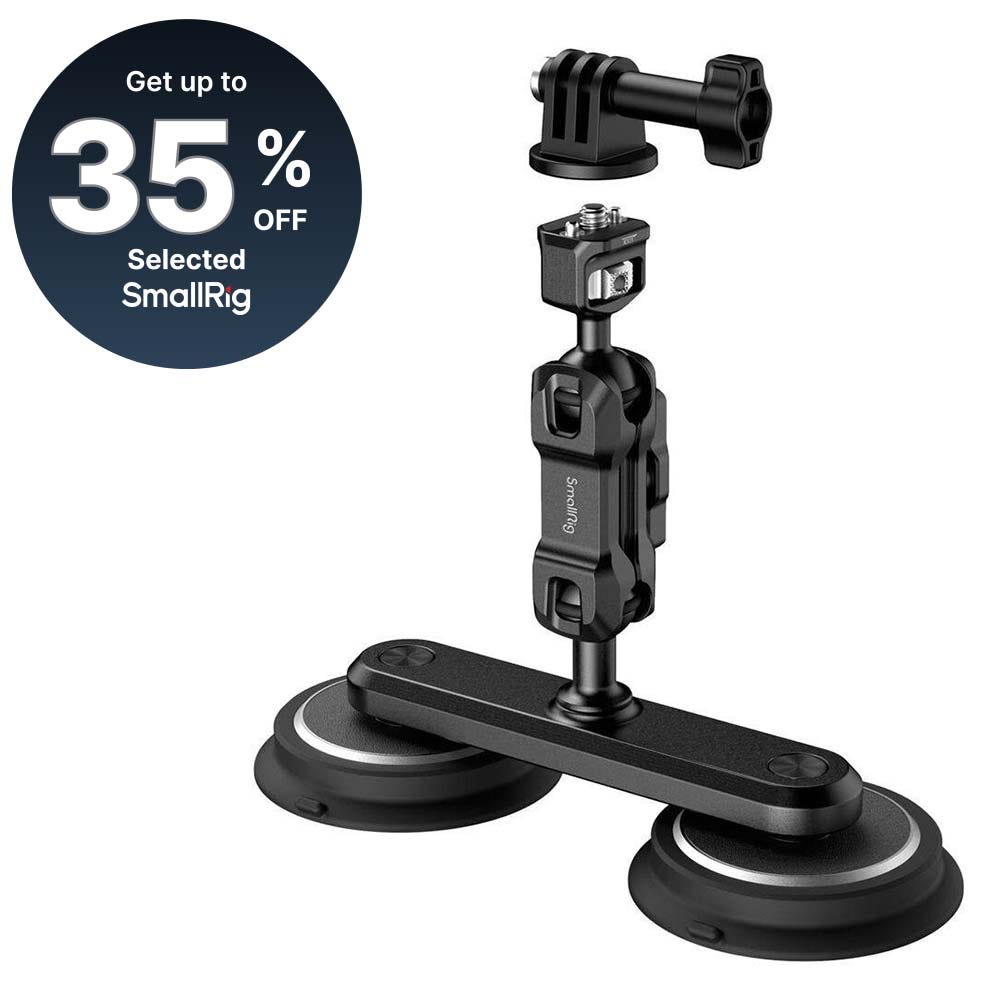 SmallRig Dual Magnetic Suction Cup Mounting Support Kit for Action Cameras 4467