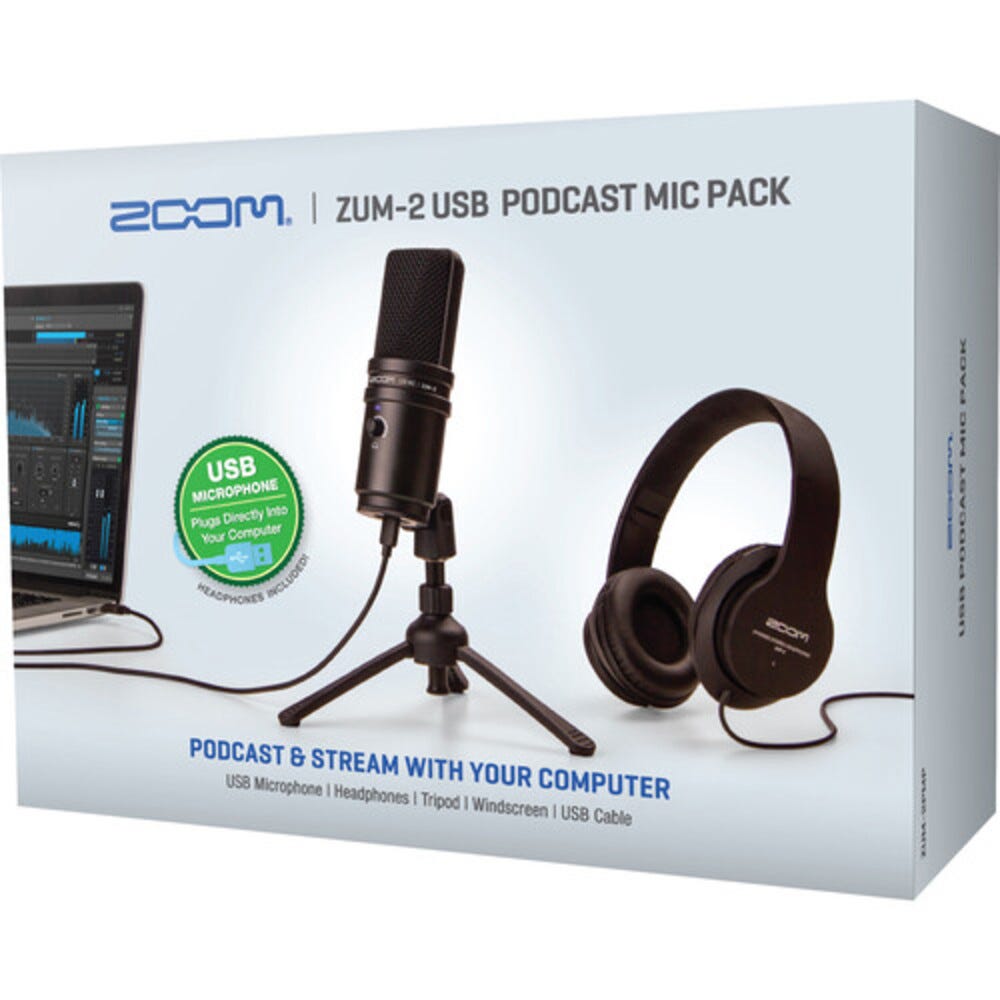 Zoom ZUM-2 USB Podcast Microphone Pack