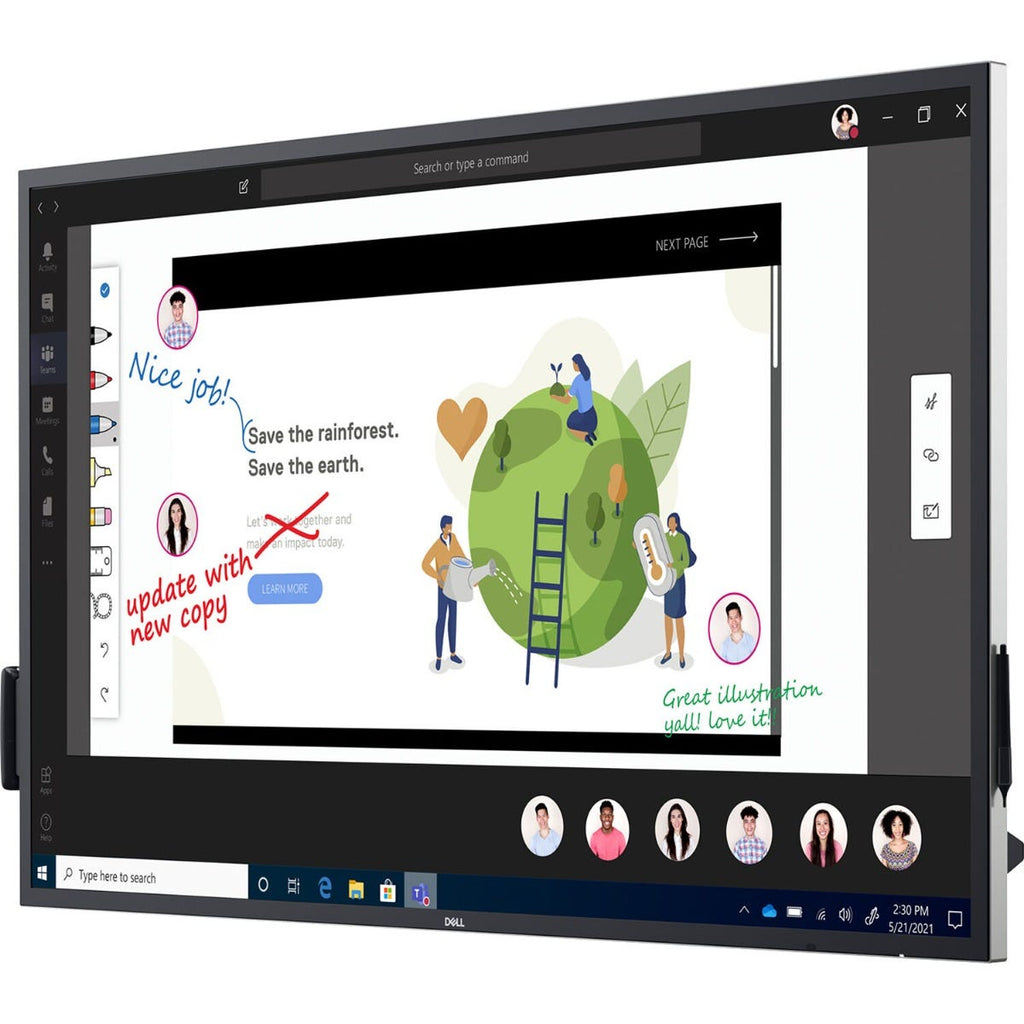 Dell C6522QT 65" 4K IPS Interactive Touch Monitor 