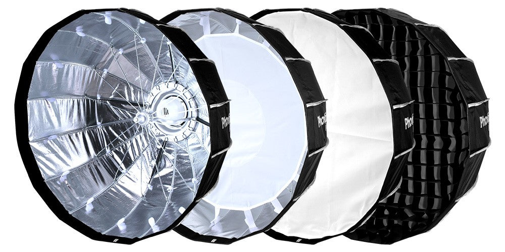 Phottix Softbox QuickFold RAJA 65cm Baffle Diff Grid Bowen S mount