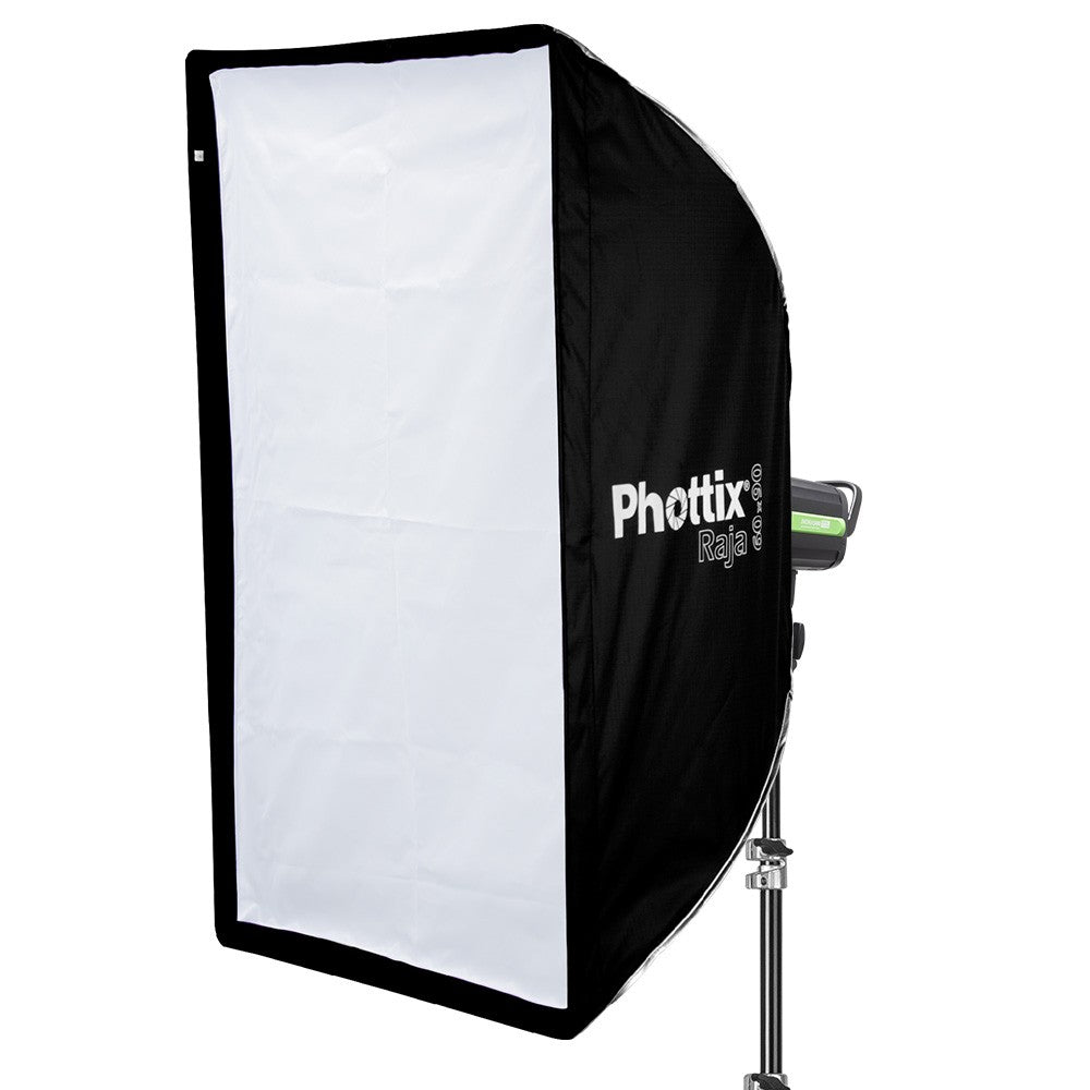 Phottix Softbox QuickFold RAJA 60x90cm Baffle Diff Grid Bowen S Mount