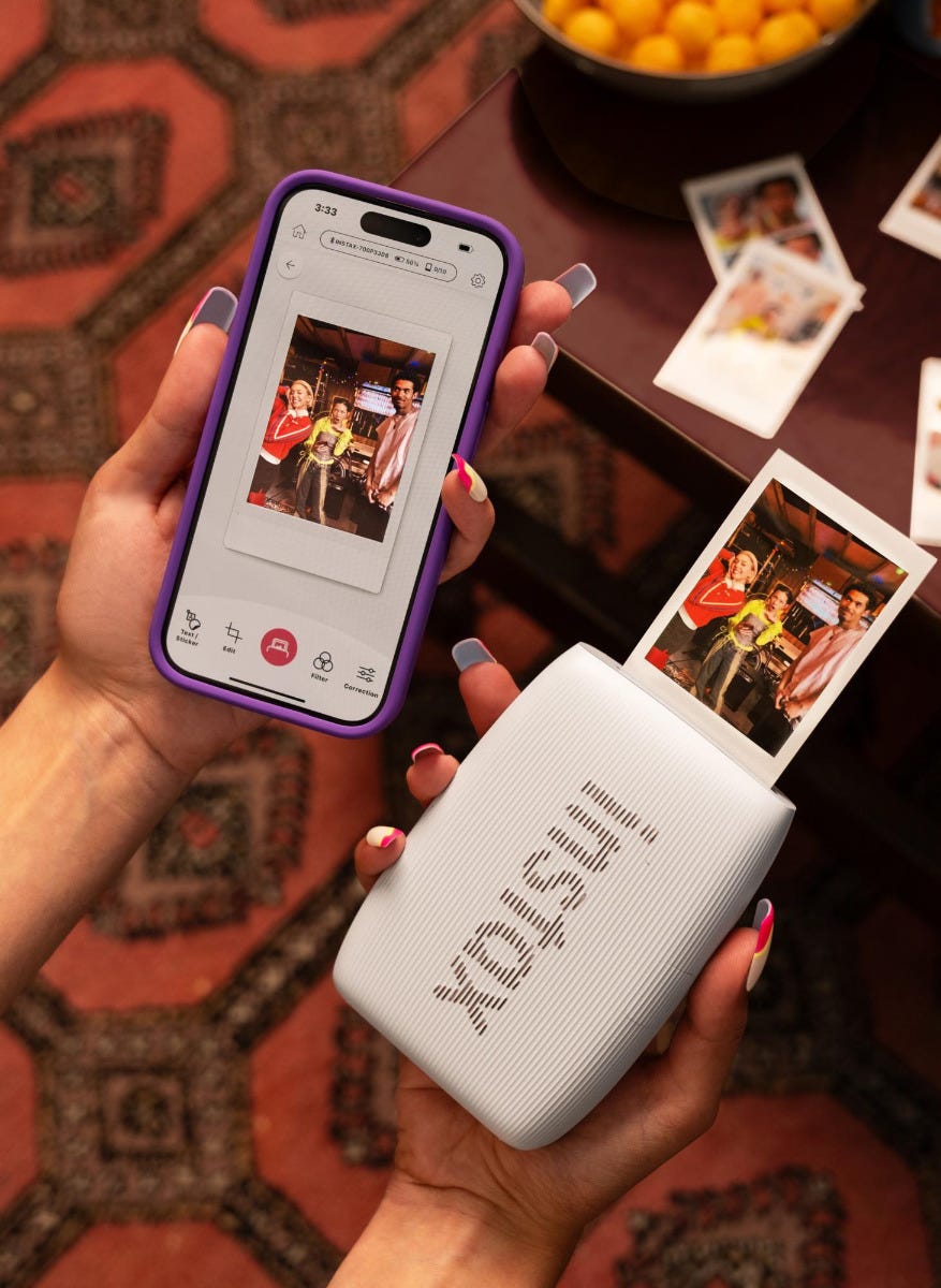 FUJIFILM INSTAX Mini Link 3 Printer (Clay White)