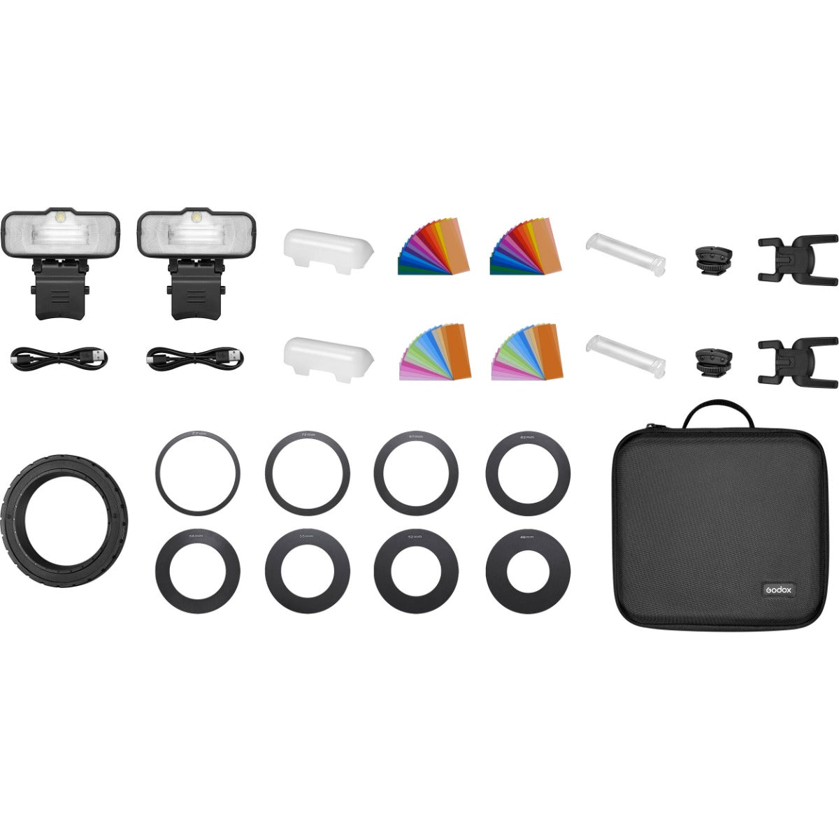  Godox MF12 Macro Flash 2 Light Kit 