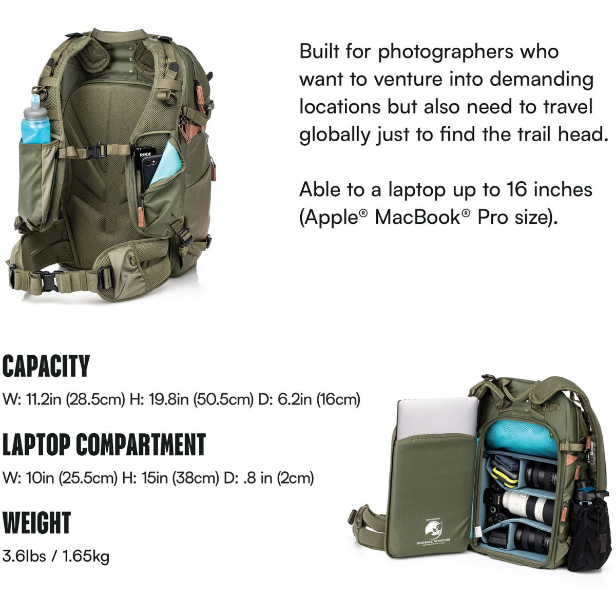 Shimoda Designs Explore v2 30 Photo Backpack (Army Green) 