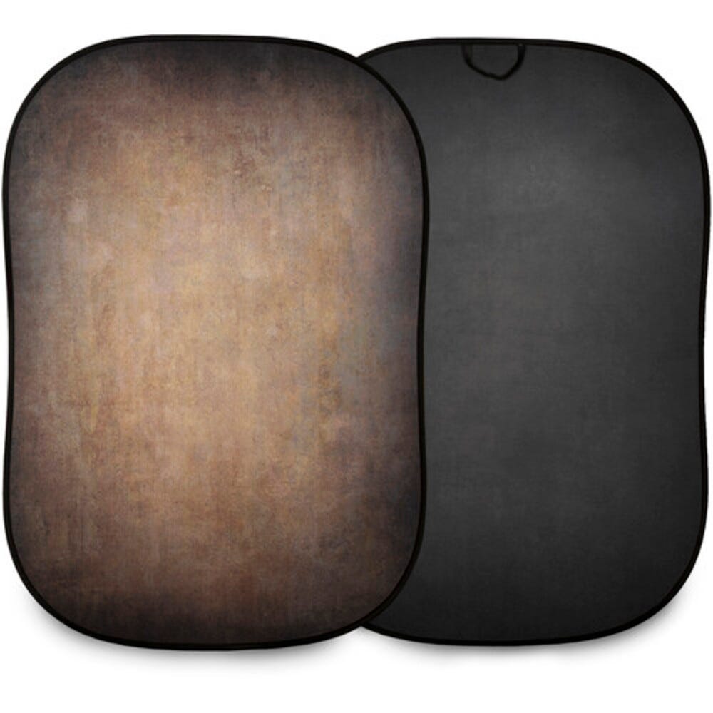Manfrotto Vintage Reversible Collapsible Background Walnut/Pewter - 1.5x2.1m