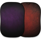 Manfrotto Vintage Collapsible Background Aubergine/Crimson - 1.5x2.1m