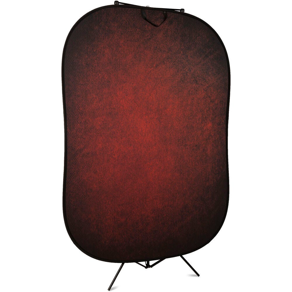 Manfrotto Vintage Collapsible Background Aubergine/Crimson - 1.5x2.1m