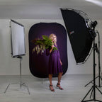 Manfrotto Vintage Collapsible Background Aubergine/Crimson - 1.5x2.1m