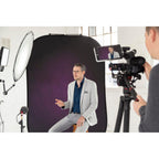 Manfrotto Vintage Collapsible Background Aubergine/Crimson - 1.5x2.1m