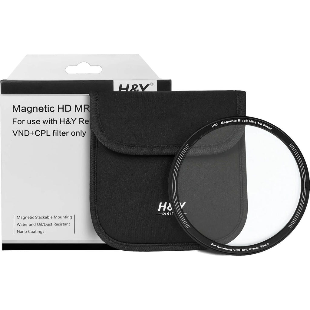 H&Y Black Mist 1/8 Magnetic Clip-on Filter for Revoring VND&CPL (67-82mm)