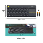 Logitech Wireless Touch Keyboard K400 Plus