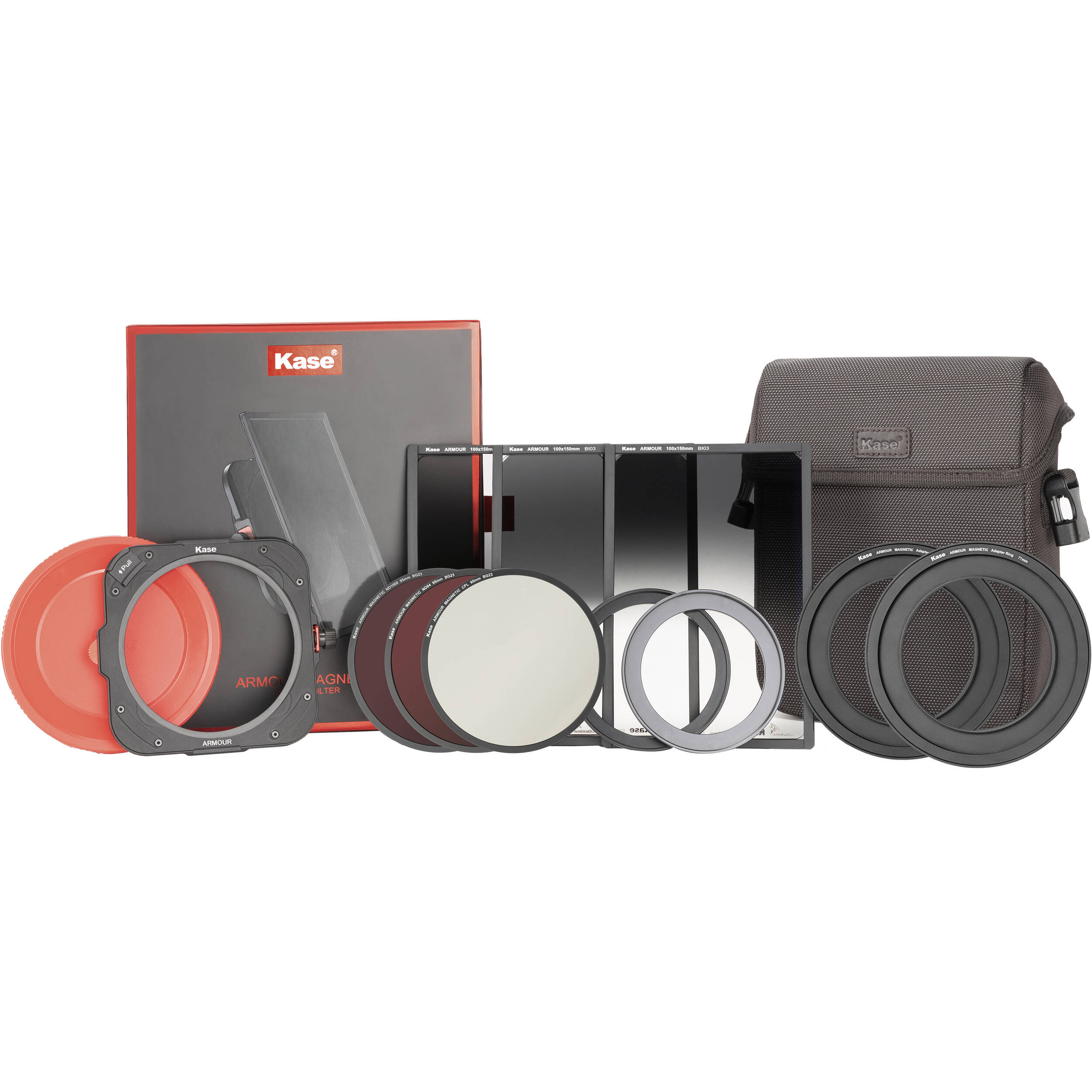 Kase Armour Master Kit (CPL/ND64/ND1000/S-GND0.9/R-GND0.9/S-GND1.2/Adapter ring/Cap/Bag)