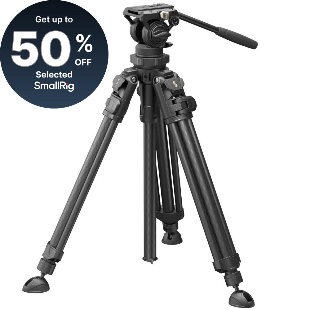 SmallRig Lightweight Video Carbon Fiber Tripod Kit AD-50 Pro 4420