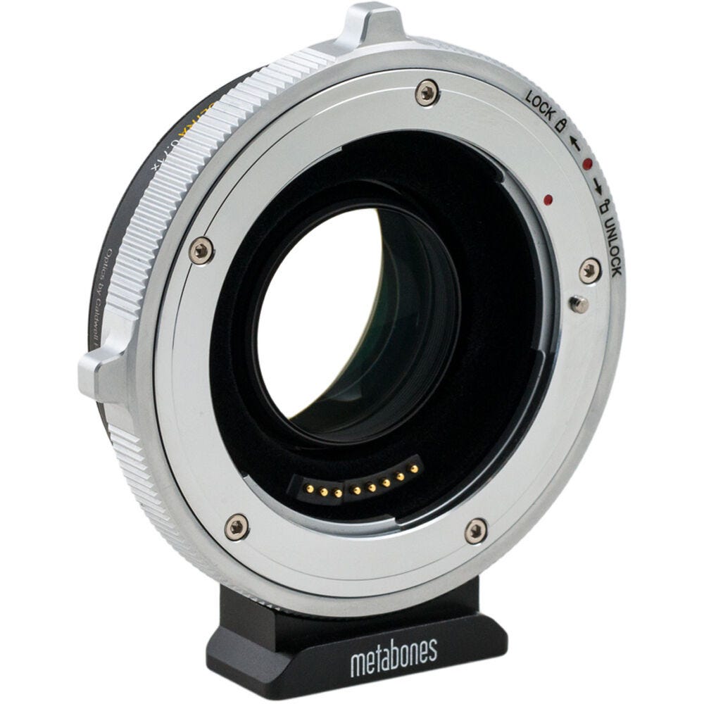 Metabones Contax Yashica CY to RF-mount CINE Speed Booster ULTRA 0.71x - With Tripod Foot