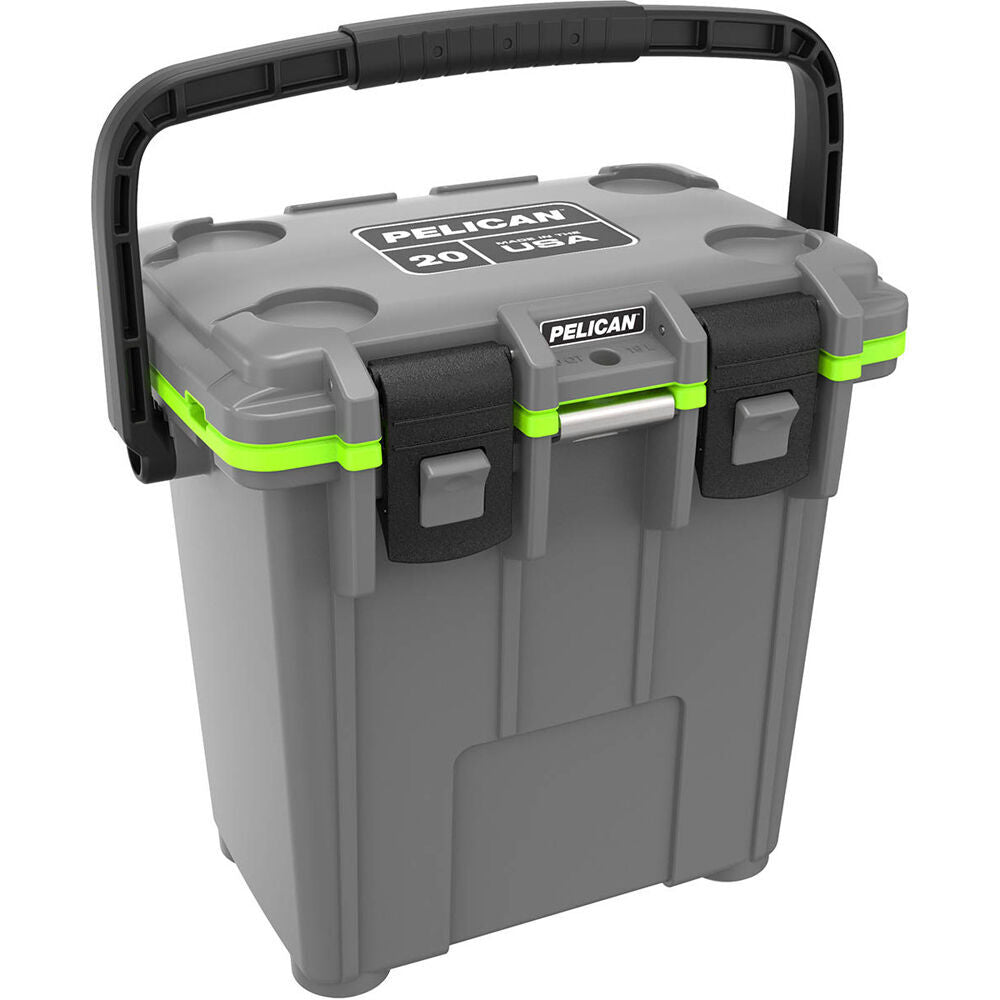 Pelican 20QT Elite Cooler - Dark Gray - Green