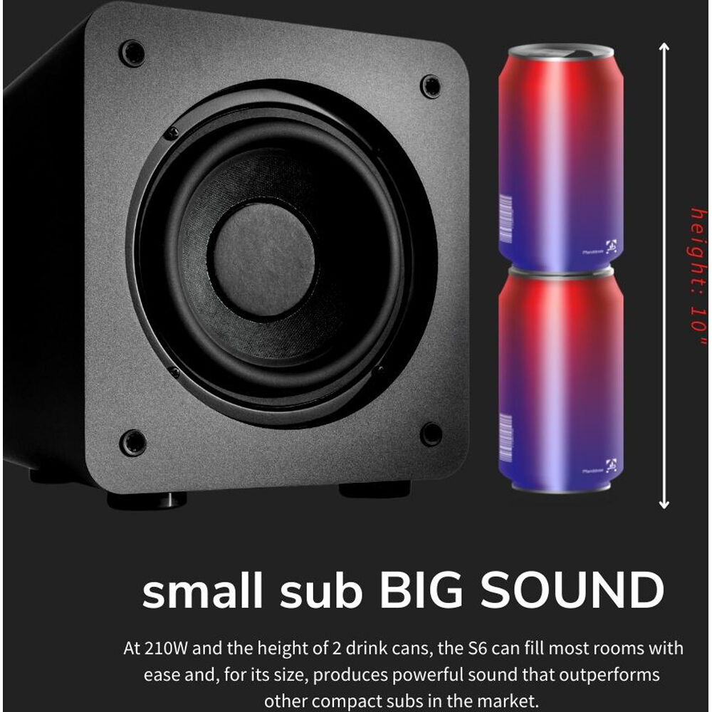 Audioengine S6 Powered Subwoofer (Dark Grey)