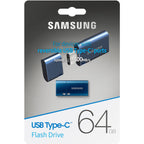 Samsung 64GB USB 3.1 Type-C Flash Drive - Blue